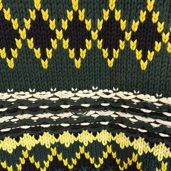 Talbots Women’s (S) Green Diamond Fair Isle Crewneck “Nordic”Pullover SweaterNWT - Picture 3 of 6